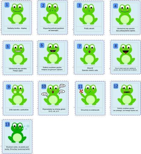 the frog stamps are designed to look like they have different faces and numbers on them