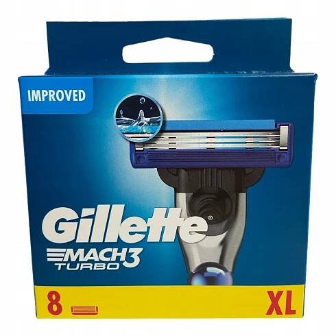 Vložky do strojku GILLETTE MACH 3 TURBO 8ks ORIGINÁLNÍ čepele