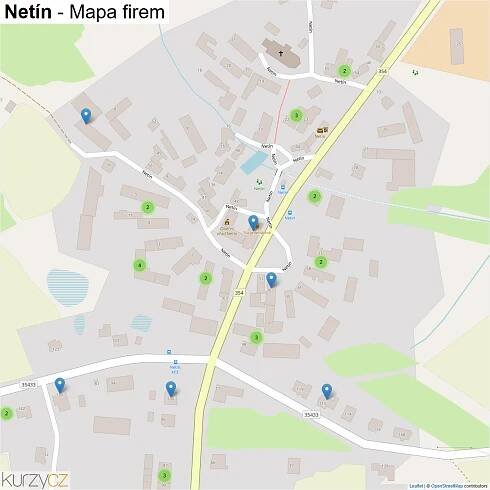 Netín - mapy | Kurzy.cz
