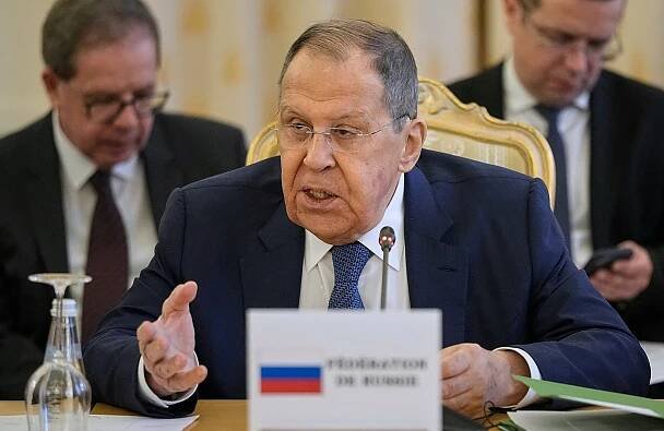 Sergej Lavrov na jednání s ministry zahraničí Konfederace sahelských států v...