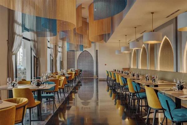 Reštaurácia alebo iné gastronomické zariadenie v ubytovaní Barceló Fès Medina