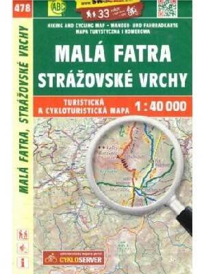 SHOCart 478 Malá Fatra, Strážovské vrchy 1:40 000 turistická mapa