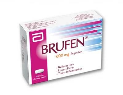 BRUFEN 600 MG ( IBUPROFEN ) 30 TABLETS