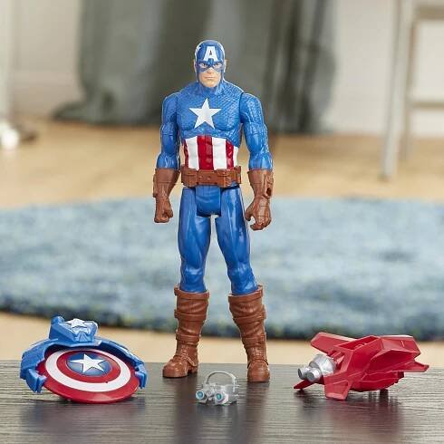 Hasbro Avengers figurka Capitan America s Power FX přislušenstvím 30 cm