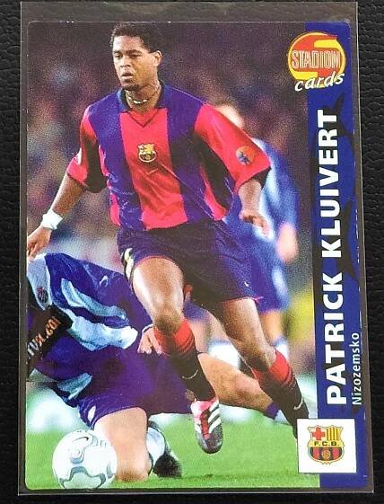 Patrick Kluivert 2000 Stadion cards #284 FC Barcelona