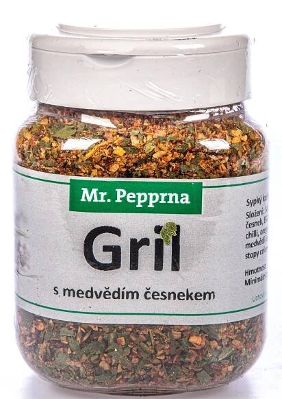 Mr. Pepprna Grilovací koření s medvědím česnekem 225 g - Sušené bylinky, Koření, dochucovadla, bujóny, Trvanlivé