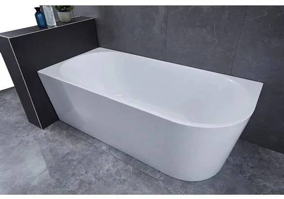 Aqualine Tibera Vana 170x80 cm, bílá, ke zdi, levá E1026 - galerie #1