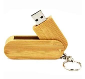 Carbonized bamboo jaster wooden rotatable usb flash drive variants 0