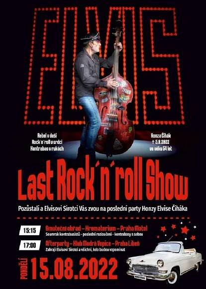 Rock'n'Roll není o smutku! Rozloučení s Honzou „Elvisem“ Čihákem za zvuku čtrnácti kontrabasů | PrahaIN 