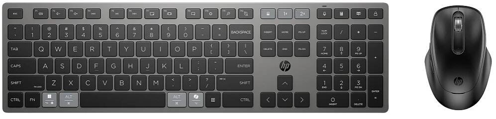 HP 720 Rechargeable wireless keyboard mouse - set dobíjecí bezdrátové myši a klávesnice | eD system a.s. 