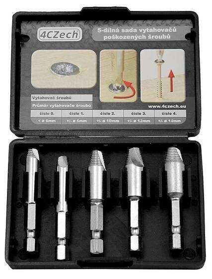4CZech 4CZ-VZS-SET sada vytahovačů šroubů