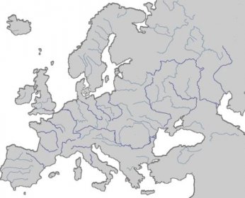 Řeky Evropy, slepá mapa - iDNES.cz