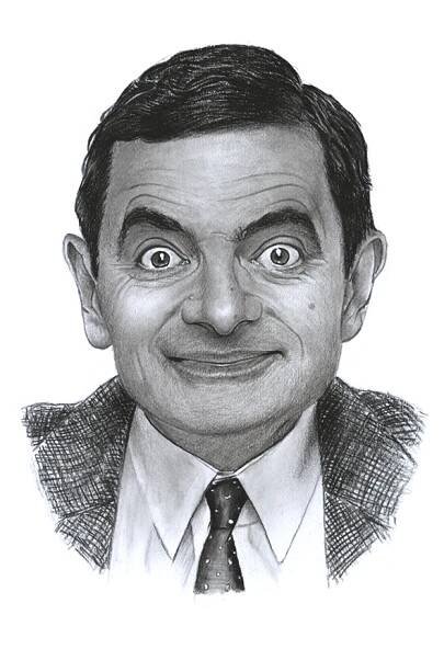 Rowan Atkinson - reprodukce kresby
