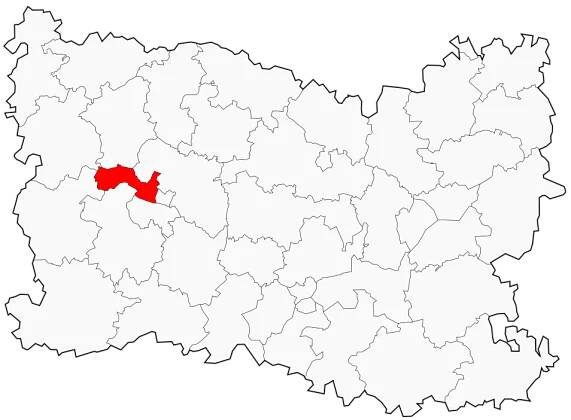 Kanton na mapě departementu Oise