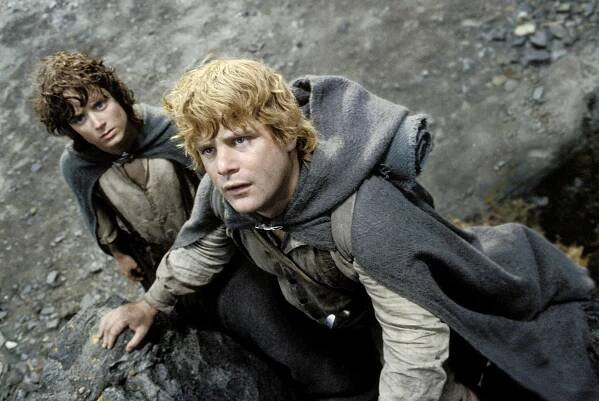 Pán prstenů: Návrat krále - Z filmu - Elijah Wood, Sean Astin