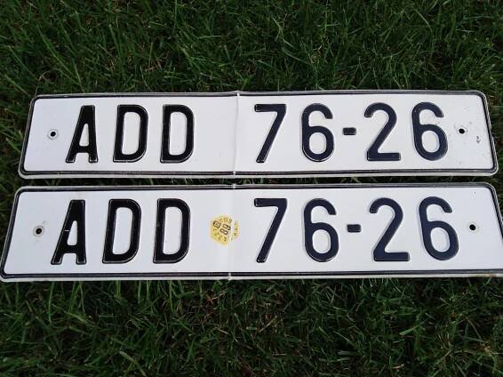 Spz ADD - Praha - registrační značka