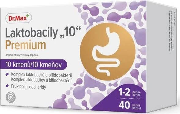 Dr. Max Laktobacily 10 Premium 40 cps. od 299 Kč