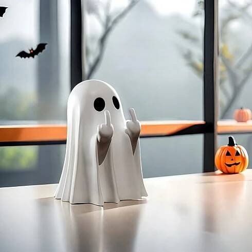 Strašidelná figurka ducha halloween