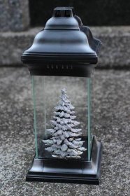 Stříbrný vánoční kahanec na hrob 32cm