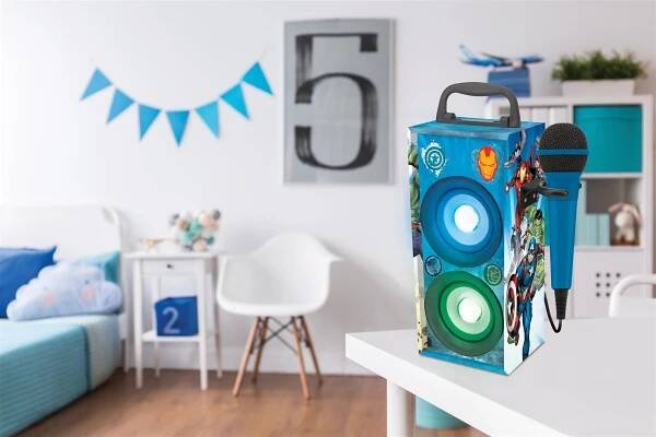 Lexibook Avengers Mini Hifi věž s mikrofonem Bluetooth