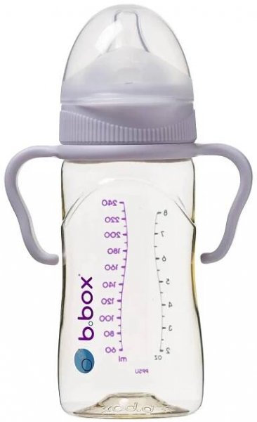 Antikoliková kojenecká láhev, 240 ml, b.box, fialová