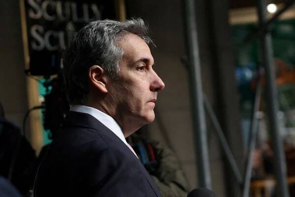 A photo of Michael Cohen pictured in profile.