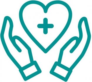 hands holding a heart icon
