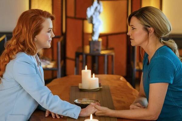 Lucy Lawless Reunites with 'Xena' Costar Renee O'Connor in 'My Life Is Murder' — See the Photo