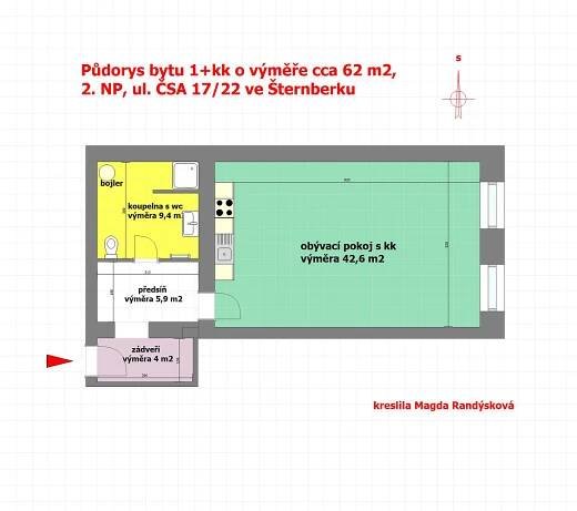 Pronájem bytu 1+kk, ul. ČSA ve Šternberku | Reality.iDNES.cz 