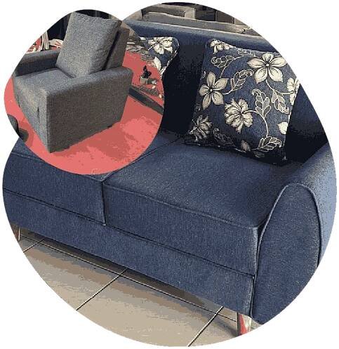 Navy Blue color custom sofa