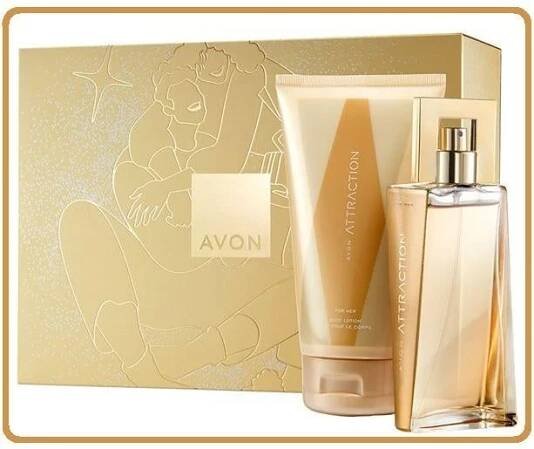 Avon ATTRACTION for Her EDP 50ml + těl. mléko 150ml v dárkové krabičce - Kosmetika a parfémy