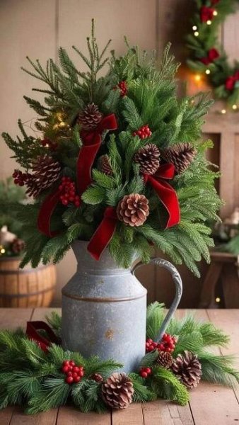 Pinterest | Centrotavola di natale, Ghirlande di natale, Natale