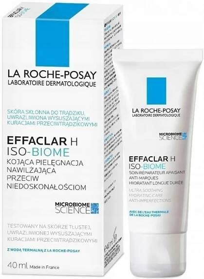 La Roche-Posay Effaclar H Iso - Biome, zklidňující hydratační krém proti vráskám