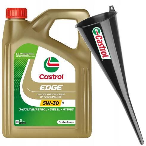 Motorový olej Castrol Edge 5W-30 LL 4L + Trychtýř