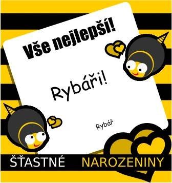 Narozeninový text gratulace, přáníčko nazvané Rybář, blahopřání pro muže