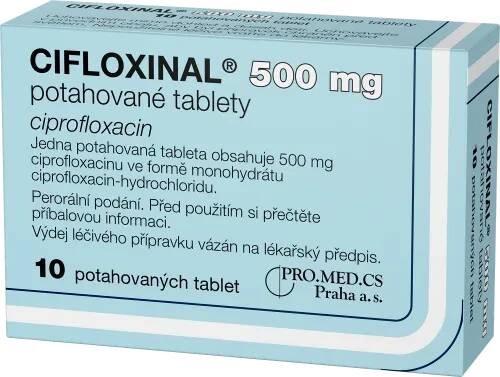 CIFLOXINAL 500 mg potahované tablety