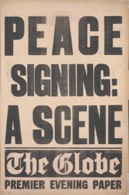File:The Globe placard Versailles peace signed 28 June 1919.jpg - Wikimedia Commons