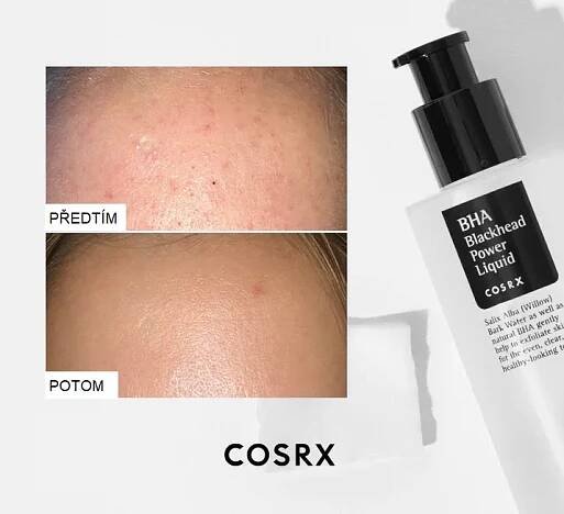 COSRX BHA Blackhead Power Liquid - Exfoliační péče na ucpané póry a černé tečky