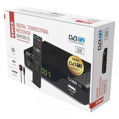 Set-top box EMOS EM190-S HD černý | DATART
