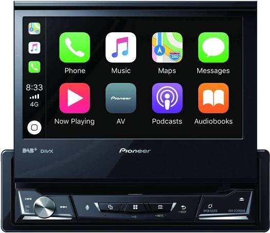 Pioneer AVH-Z7200DAB multimediální přehrávač DAB+ tuner, konektor pro dálkové ovládání na volant, Bluetooth® handsfree zařízení, AppRadio