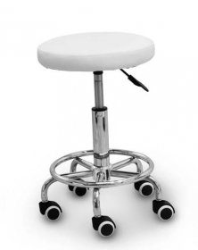 Kosmetická židle Tandem COS (bílá) - BAZAR#264