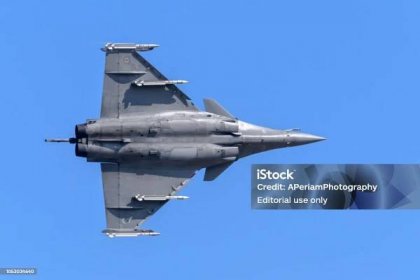 Francouzské námořnictvo Dassault Rafale proudové letadlo - Bez autorských poplatků Aerodynamika Stock fotka