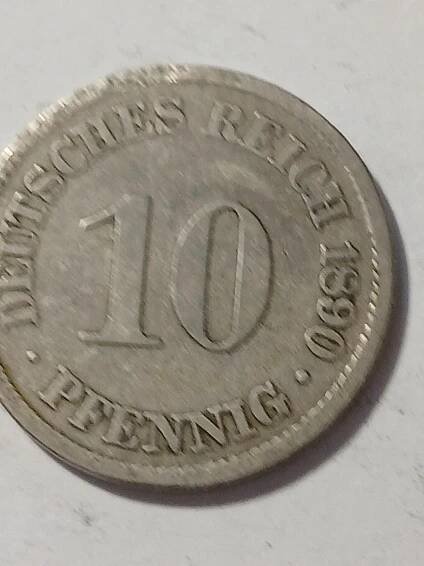 10 pfennig 1890.A.
