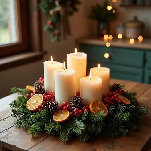 10 Adventi Koszorú | 10 Advent Wreaths - Megaport Media - képek, videók, … | Christmas candle decorations, Christmas crafts decorations, Christmas table decorations