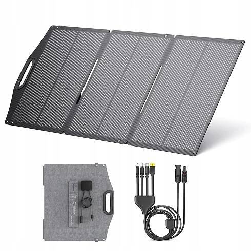 BigBlue 150W skládací solární panel ETFE IP68 – 5 konektorů, pro karavan