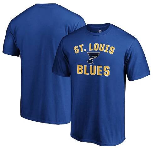 Men's St. Louis Blues Fanatics Blue Team Victory Arch T-Shirt