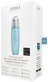 GESKE Microcurrent Skin Scrubber&Blackhead Remover 9in1 ultrazvuková špachtle turquoise