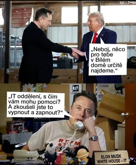 Musk dal více než 119 milionů dolarů (2,8 miliardy korun) politickému akčnímu výboru, který letos vytvořil na podporu Trumpovy kampaně. Co za to? Koláž TMBK pro SZ.