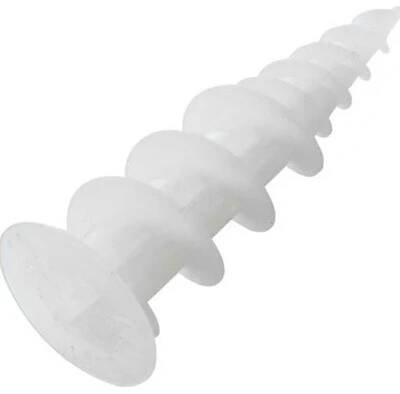 Hmoždinka do sádrokartonu TURBO 10x35, plastová, bílá od 3,52 Kč - Heureka.cz