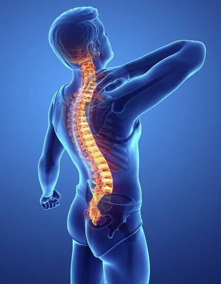 Osteoarthritis and ankylosing spondylitis, where the spine becomes inflamed, can cause upper back pain